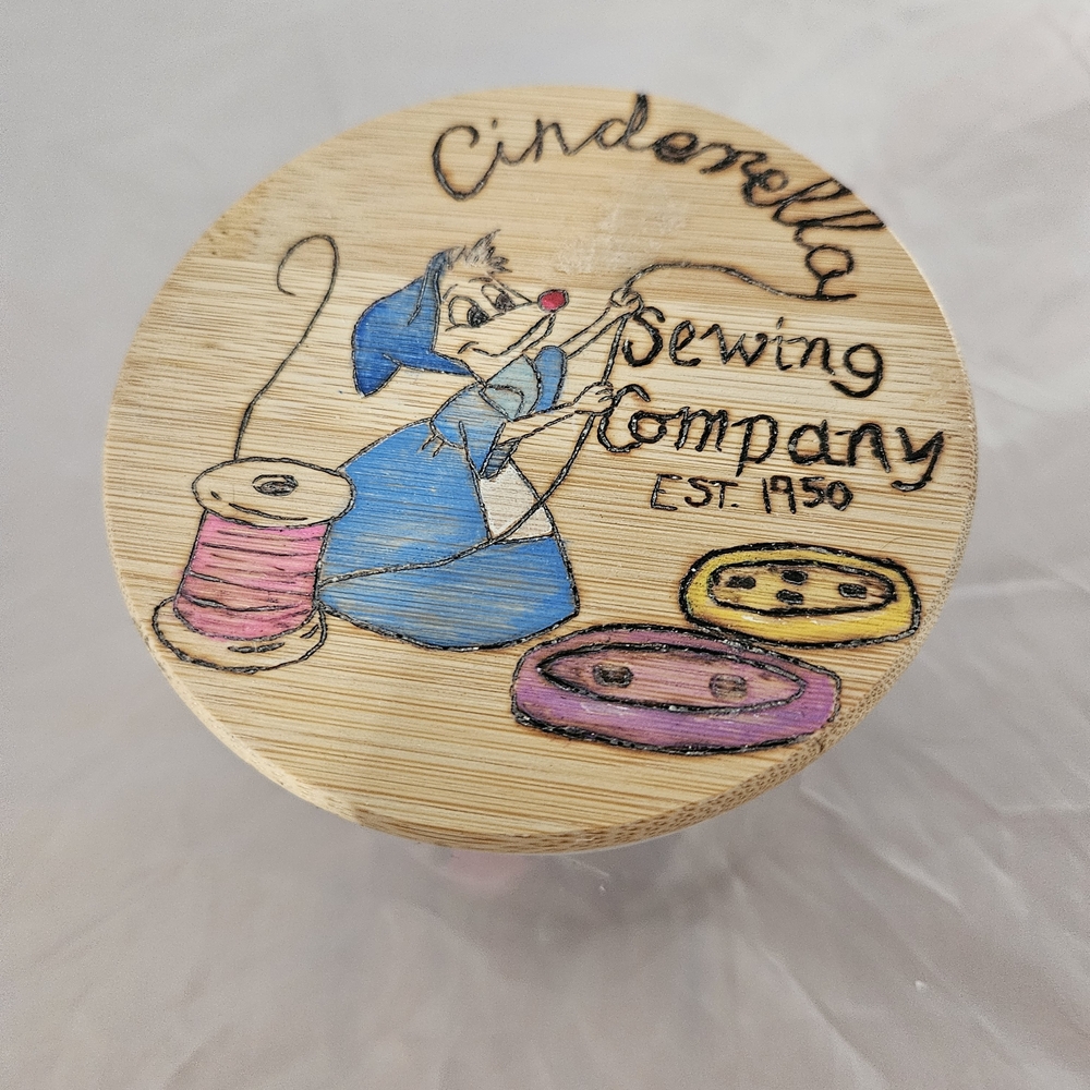 Cinderella Sewing Company Wooden Box